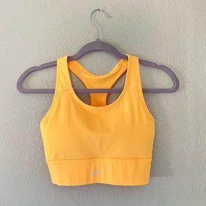 Yellow/Orange Nike Sports Bra (Size: M)